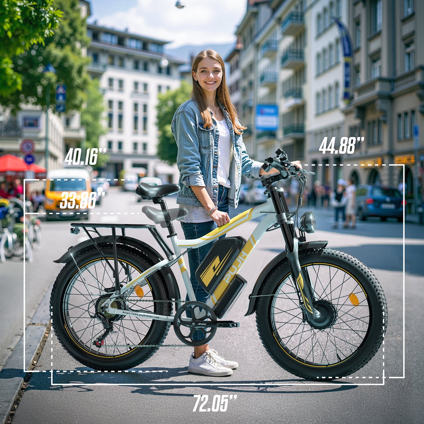 PUJH PU2-60V-24” Pro Long Range Fat Tire E-bike