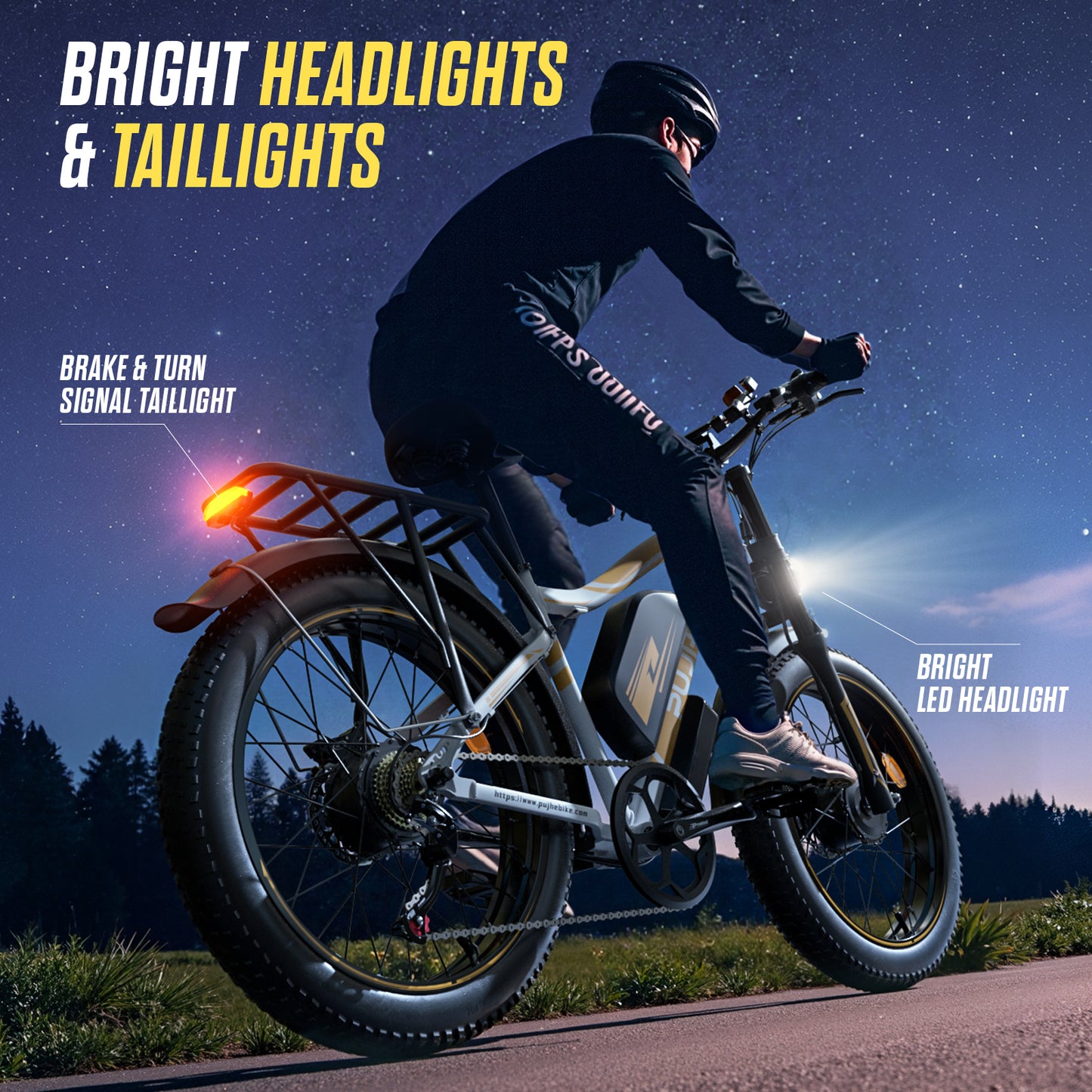 PUJH PU2-60V-24” Pro Long Range Fat Tire E-bike