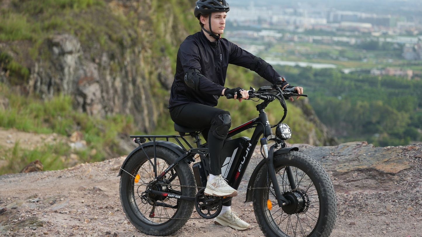 PUJH PU3 -52V 25Ah -26 inches Full Suspension Fat Tire E-bike