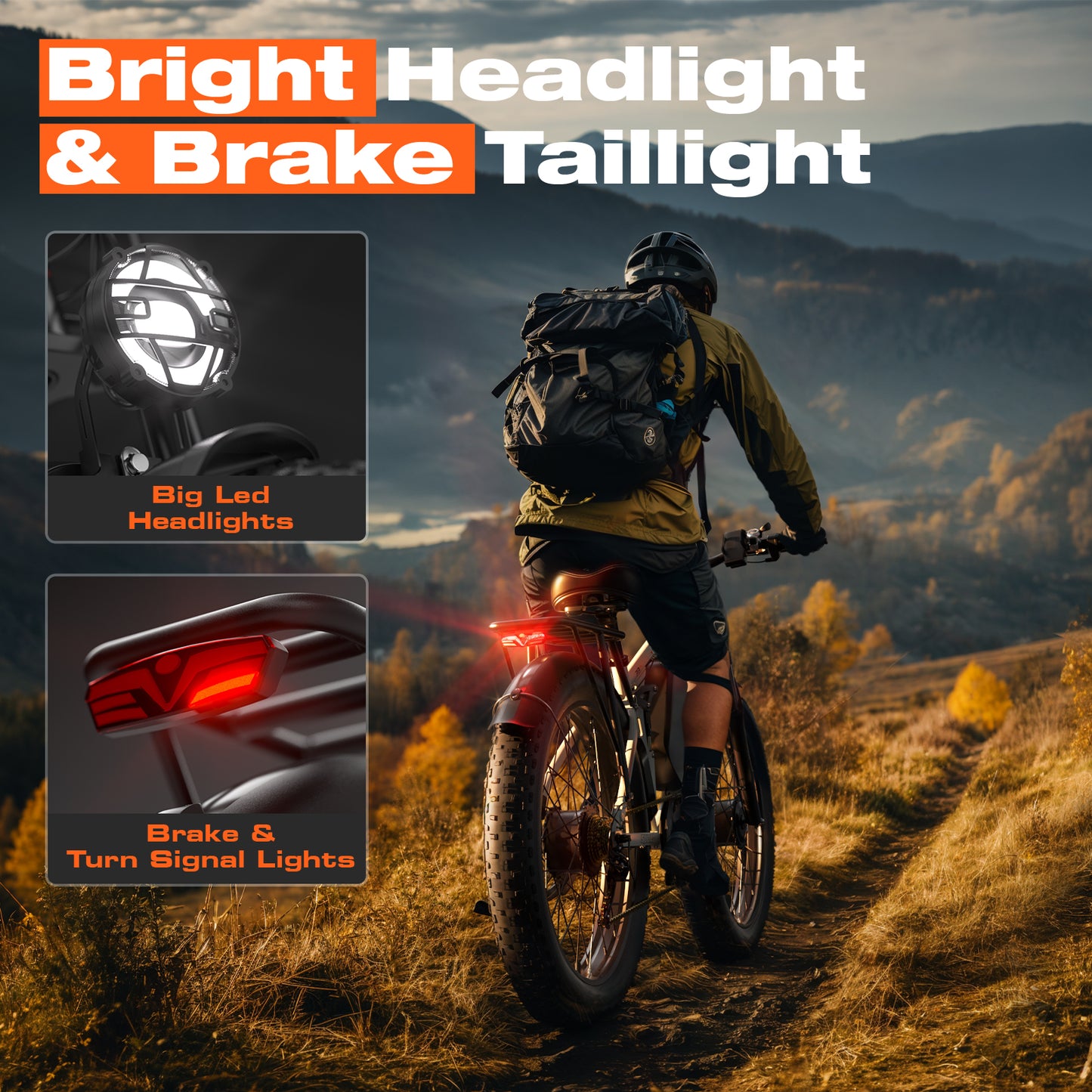 PUJH PU3 -52V 25Ah -26 inches Full Suspension Fat Tire E-bike