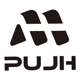 Brand logo of the PUJH high-performance electric bicycle.