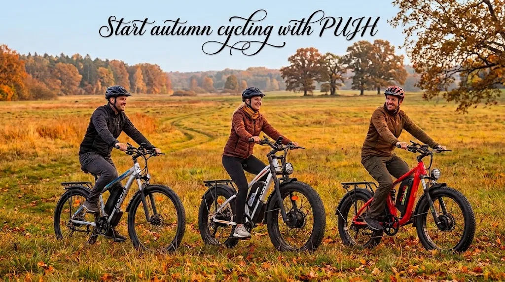 PUJH electric bicycles suitable for autumn riding include the PU1, PU366, and PU266 models.
