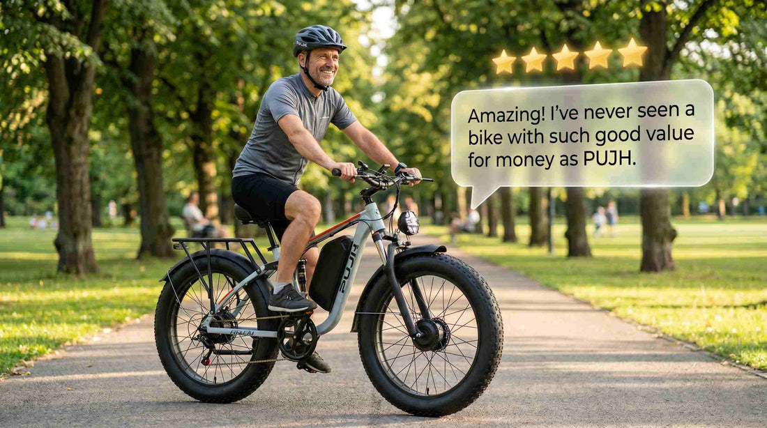 Customers who rode the PUJH PU354 electric bicycle praised its good quality and high cost-performance ratio.