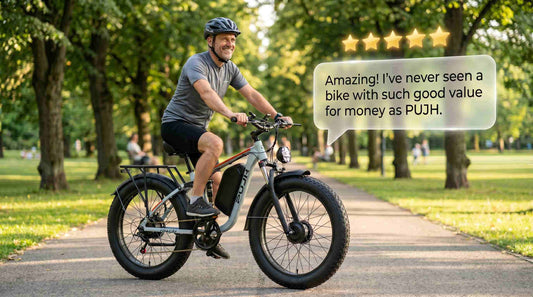 Customers who rode the PUJH PU354 electric bicycle praised its good quality and high cost-performance ratio.