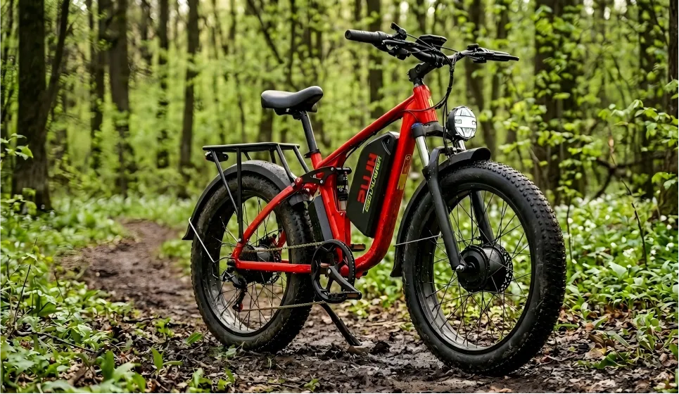The PUJH PU366 dual-motor off-road electric bicycle boasts unparalleled traction performance.