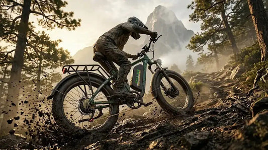The PUJH PU366 dual-motor off-road electric bicycle boasts unparalleled traction performance.