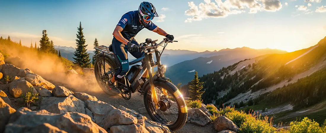 The PU264 electric bicycle is equipped with all-terrain tires, allowing it to be ridden on various road surfaces, such as mountains and gravel.