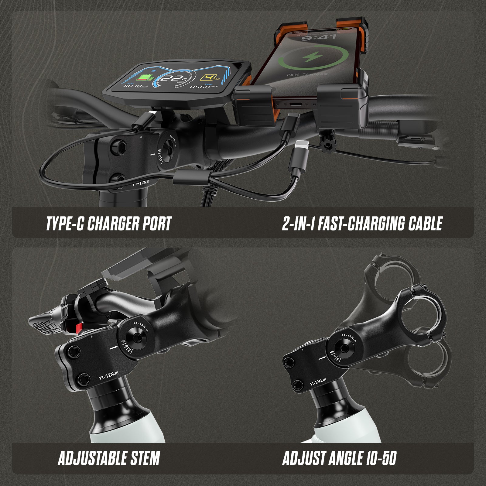 PUJH PU3-60V-20ah 24-inch  Pro Long-distance mountain bike<span style="color:red;font-size:16px;"> (Black Friday Extra $100 Off)</span>