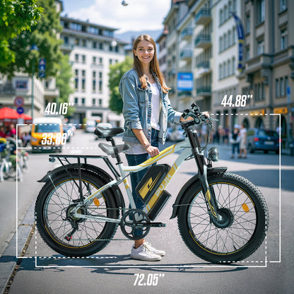 PUJH PU2-60V 25ah-24” Pro Long Range Fat Tire E-bike