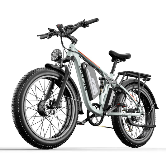 PUJH PU3 -52V 25Ah -24 inches Full Suspension Fat Tire E-bike