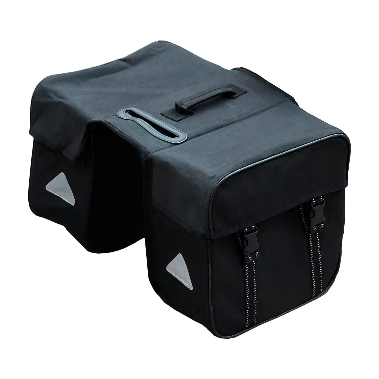 Black multi-functional expandable e-bike cargo bag