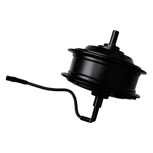 A motor installed in an electric bicycle is designed to power it.