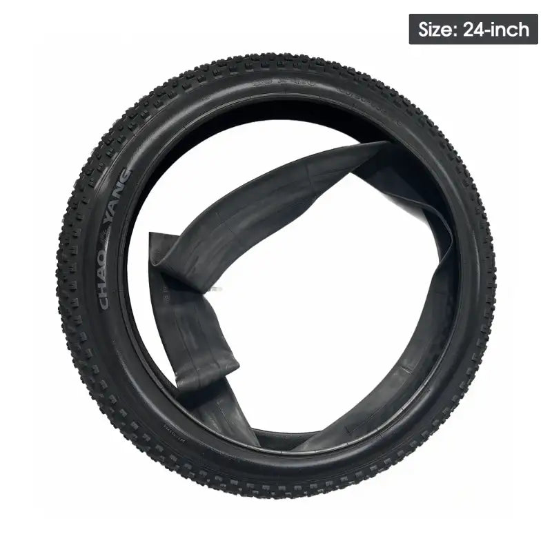 pujh ebike studded fat tire and tube set 24 inch