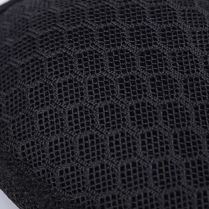 Close-up of breathable mesh fabric on PUJH cycling face cover