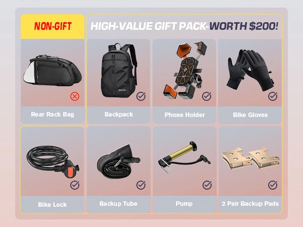 pu266 has high-value gift pack with various items on a gradient background