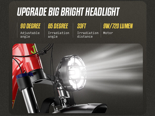 The pujh-pu366 is equipped with upgraded, large, bright headlights.